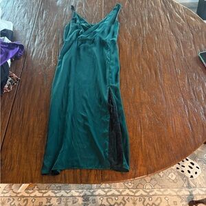Zara Dark Green Sleeveless Dress